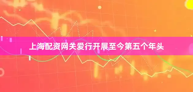 上海配资网关爱行开展至今第五个年头